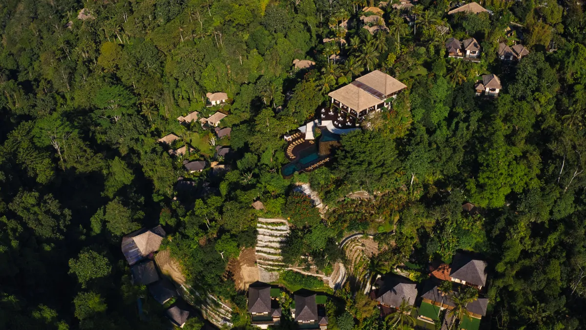 Hanging Gardens of Bali jungle villas Ubud rainforest valley immersive stay