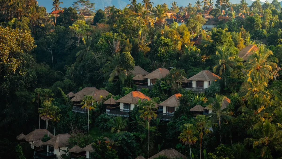 Private luxury villa at Hanging Gardens of Bali overlooking the Ayung River