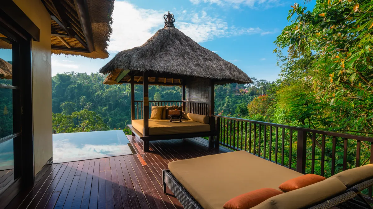 Private rainforest villa at Hanging Gardens of Bali in Ubud
