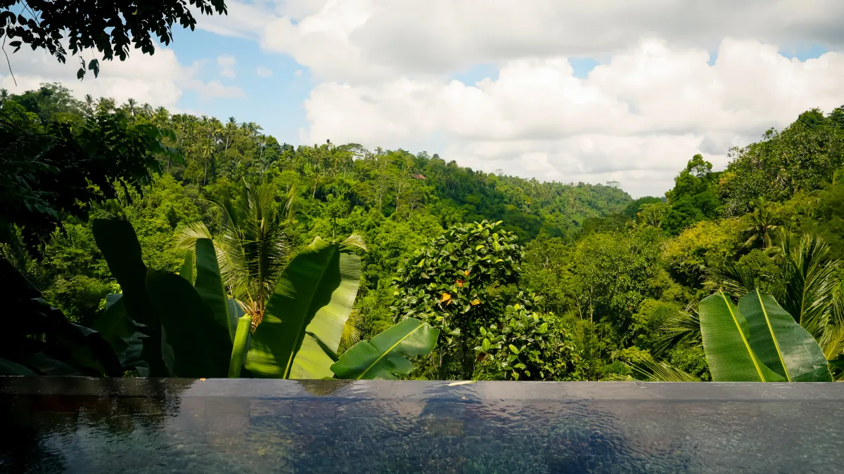 Private rainforest villa at Hanging Gardens of Bali overlooking the Ayung River